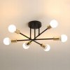 LUSTER DO SPÁLNE ZÁVESNÁ LAMPA E27 ČIERNO-ZLATÁ