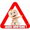 abenys nálepka na auto - JAZDI OPATRNE ! - bábo