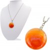CITY STORM Retiazka s príveskom Achát kruh oranžový + pri tomto produkte si môžete zvoliť dĺžku retiazky