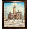 Košice - Dóm sv. Alžbety - Vladimír Semančík - originálny, ručne maľovany obraz L (do veľkosti 95x95cm) Viac farieb