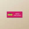 Nažehľovacie menovky na oblečenie (Kopírovat) - 3ks, Obdĺžnik 4,4 × 1,7 cm, Zelené auto, Rúžová