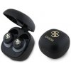 Sluchadla Guess Mini TWS 4G bezdrôtové Kožené čierne 3666339343248
