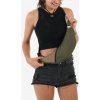 Taška Ticket To The Moon Upcycled Sling Bag - army green/brown