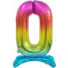 Godan Samostojaci fóliový balón 0 dúhový 74 cm