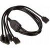 AKASA - RGB LED kabel-splitter- 50 cm AK-CBLD04-50BK