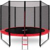 Aga Sport Pro Trampolína 305 cm červená + ochranná sieť + rebrík