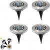 LED solárne zemné lampy 4 ks