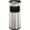 Kôš s vyberateľným zinkovým popolníkom 17 ℓ strieborný