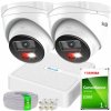 Hilook by Hikvision Sada na IP monitoring Full HD, 2 kamery IPCAM-T2-30DL, Hybrid Light, 4-kanálový PoE rekordér, MD 2.0 - HiLook od Hikvision