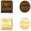 Čokotransfer IBC jednofarebný - Hudobné noty (Music Notes) 30x40cm