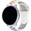 eses Silikónový perforovaný remienok pre smart hodinky 20 mm Farba: dúha - edícia pride