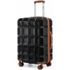 Kono K2292L Kufor spinner 62cm Čierna/Hnedá ABS