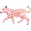 PartyDeco Balónik fóliový Leopard ružový 103x63 cm