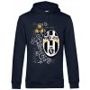 Superfutbal Mikina s kapucňou Juve Retro, tmavomodrá Veľkosť: 3XL