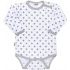 Dojčenské body New Baby Classic II sivé s hviezdičkami 86 (12-18m)