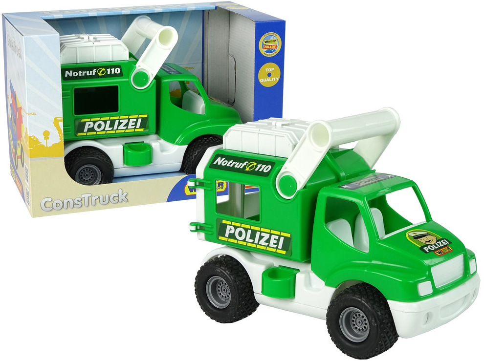 Lean Toys Policajné auto zelené