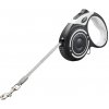 Dogness automatic leash 5m with flashlight and bag container (gray)