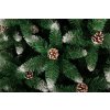 Stromček MagicHome Vianoce Albero, jedľa, zasnežené konce, so šiškami, 200 cm