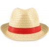 Slamený klobúk , Black Farba: Red