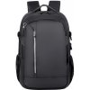 Mestský batoh s USB, vreckom na notebook a reflexnými prvkami 16L 45cm