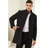 Dewberry PLT9367 MEN'S COAT-STRAIGHT ANTHRACITE čierna