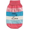 Ferplast LOVE- sveter pre psa a mačky Ružová XL