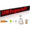 LED tabule s bežiacim textom WIFI - červená 82 cm x 9,6 cm