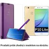 Otváracie Púzdro Luxria Clear View pre Huawei - Fialové pre Huawei: P10 Lite