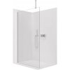 CERANO - Sprchová zástena Walk-in Onyx Top Round Ľ/P - 8 mm - guľatá vzpera - chróm, transparentné sklo - 90x200 cm