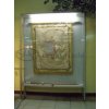 Expoint Nástenná vitrína s opierkami na vlajku alebo zástavu 30 x 180 x 25 cm