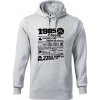 1985 v kocke - Mikina pánska Cape s kapucňou - XL ( Svetlosivý melír )