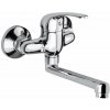 Mereo Drezová nástenná batéria, Lila 100 mm, s ramienkom plochým rovným 210 mm, chróm CBEE302A
