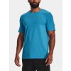 Pánske tričko Under Armour UA Rush Seamless GeoSport SS-BLU – modré Velikost: L