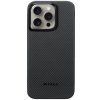 Pitaka MagEZ 4 600D so vzorom karbónových vlákien iPhone 15 Pro Max - sivé