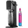 SodaStream ART výrobník sody, mechanický, 1l láhev, bombička s CO2, černý 1013511411