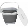Outwell Collaps Bucket Square Skladací kôš sivá