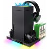 iPega XBX024S Multifunkční Nabíjecí RGB Stojan s Chlazením pro Xbox PG-XBX024S
