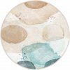 Modro-béžový prateľný okrúhly koberec ø 150 cm Puddle – Mila Home