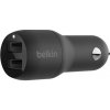 Belkin 24W Duální USB-A nabíječka do auta, černá CCB001btBK