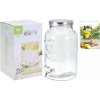 EXCELLENT HOUSEWARE Zásobník na nápoje dávkovacie sklo 5,5 l