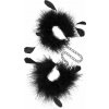 Feather Cuffs Black