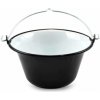 Smaltovaný mini kotlík na guláš - 0,8L - 16 cm - čierny (Smaltovaný kotlík na guláš jedna porcia )