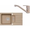 Set Alveus Niagara 70 + Nina - Drez Granitový Niagara 70 - 780x435mm, vanička 348x350x160mm, 100x225x70mm + bateria Nina