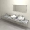 Sapho TAILOR rockstone doska 240x50 cm, prevedenie límca C TR240C
