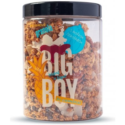Big Boy proteínová granola s horkou čokoládou by @kamilasikl