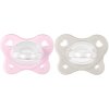 CHICCO Cumlík Physio Dual Soft silikónový dievča 2-6m, 2 ks
