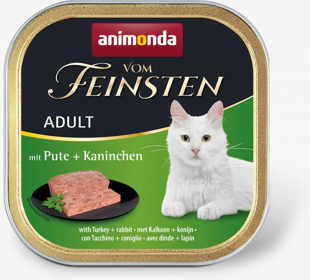 Animonda Vom Feinsten cat CLASSIC morka a králik 16 x 100 g