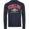 Pánske tričko s dlhým rukávom O'Neill, STATE L/SLV T-SHIRT tmavo modrá,červená M