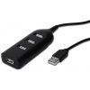 Digitus USB 2.0 hub, 4-porty, černý bez napájecího zdroje