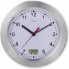 HAMA Kúpeľňové hodiny Mauritius, s teplomerom, bez tikotu, Ø 17 cm - 00185889